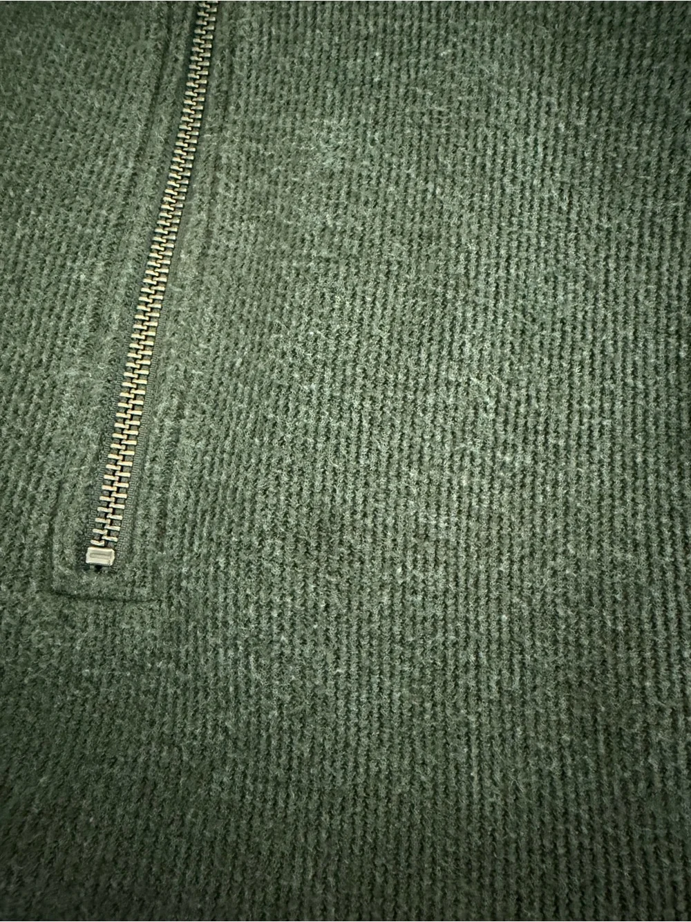 Banana Republic Olive Green Half-Zip Sweater